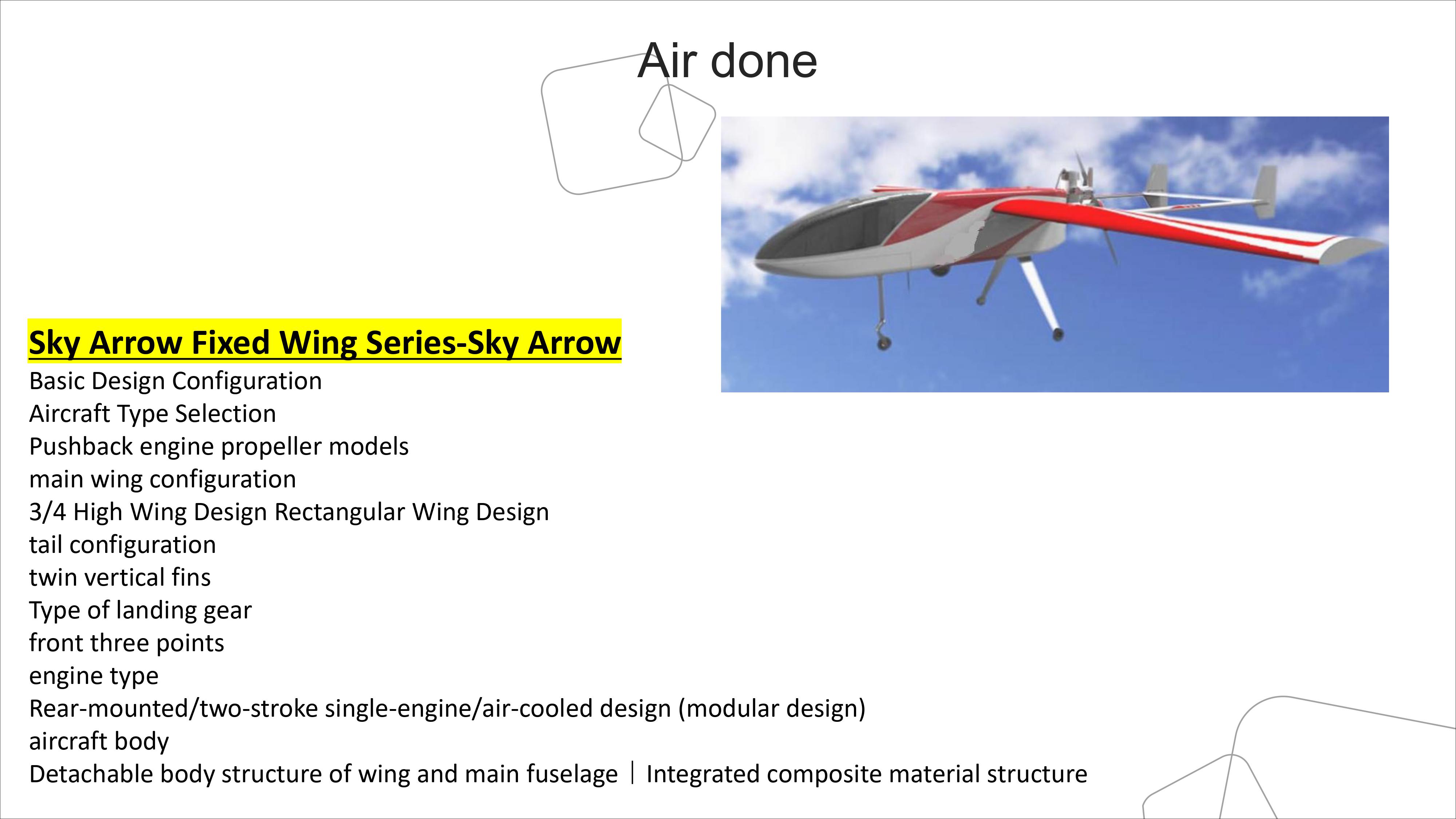 Air done-Sky Arrow Fixed Wing Series-Sky Arrow