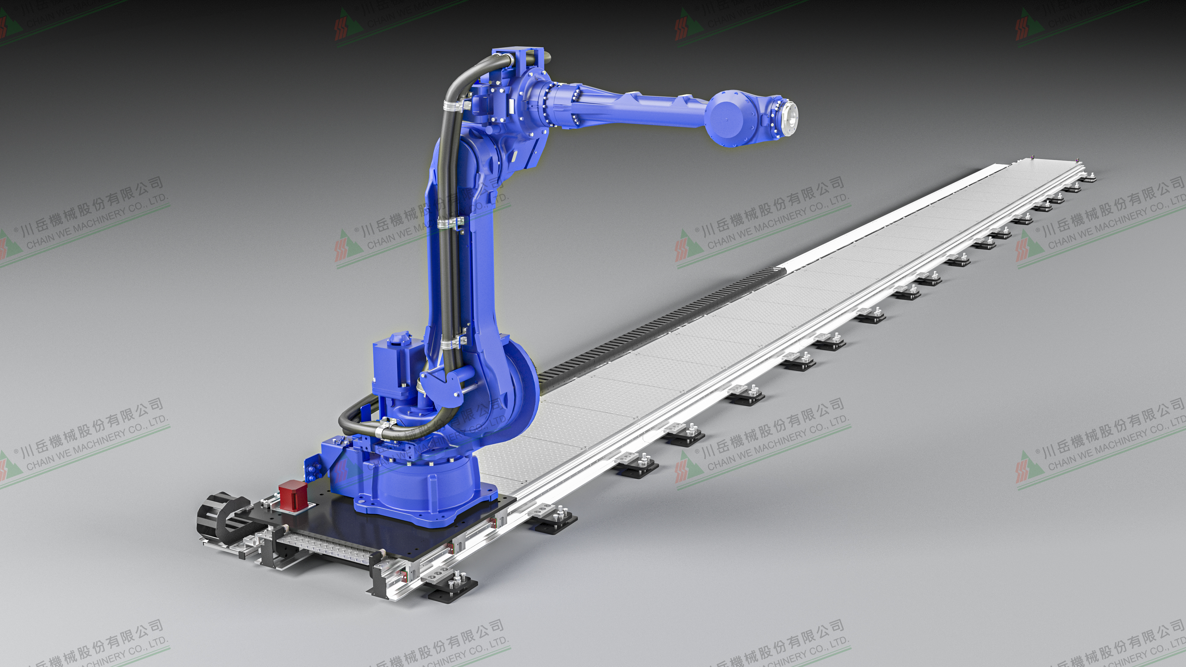 7th Axis-Shuttle System for Robots and Heavy Loads