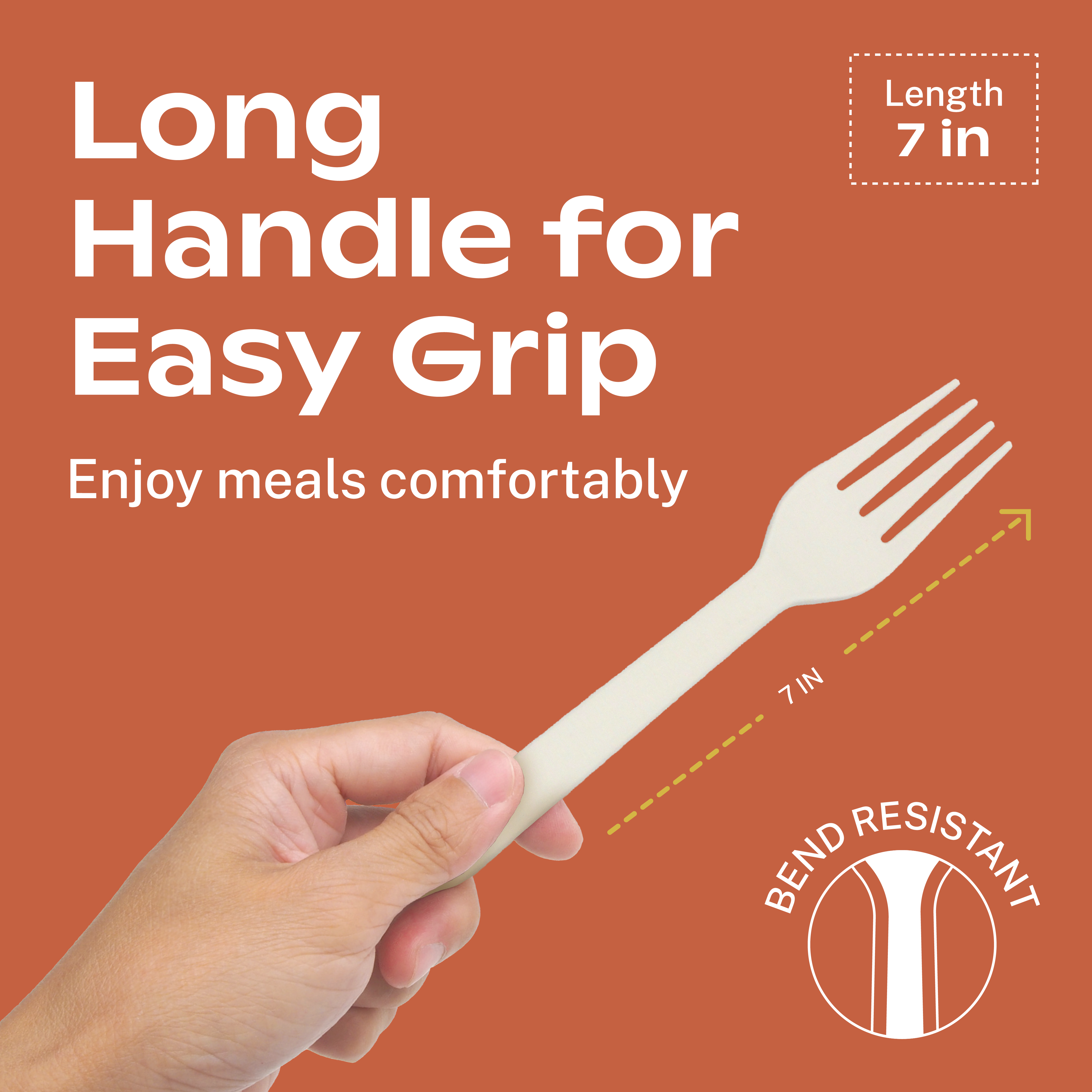 CORAL 100% Compostable White Utensils 340 Pieces Set