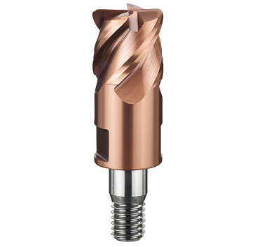 HGT Solid Carbide Corner Radius End Mill Head for use with HGT Carbide Holder - 4 Flute - EX2SRD Diameter 10.0mm~20.0mm 