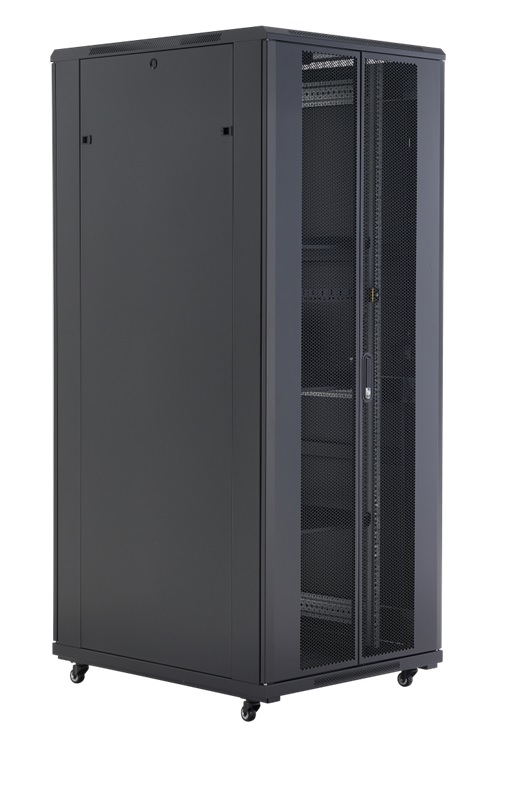 19inch 800 width and 1200mm depth data server cabinet with hight density perofrated dual open door (27-47U height )